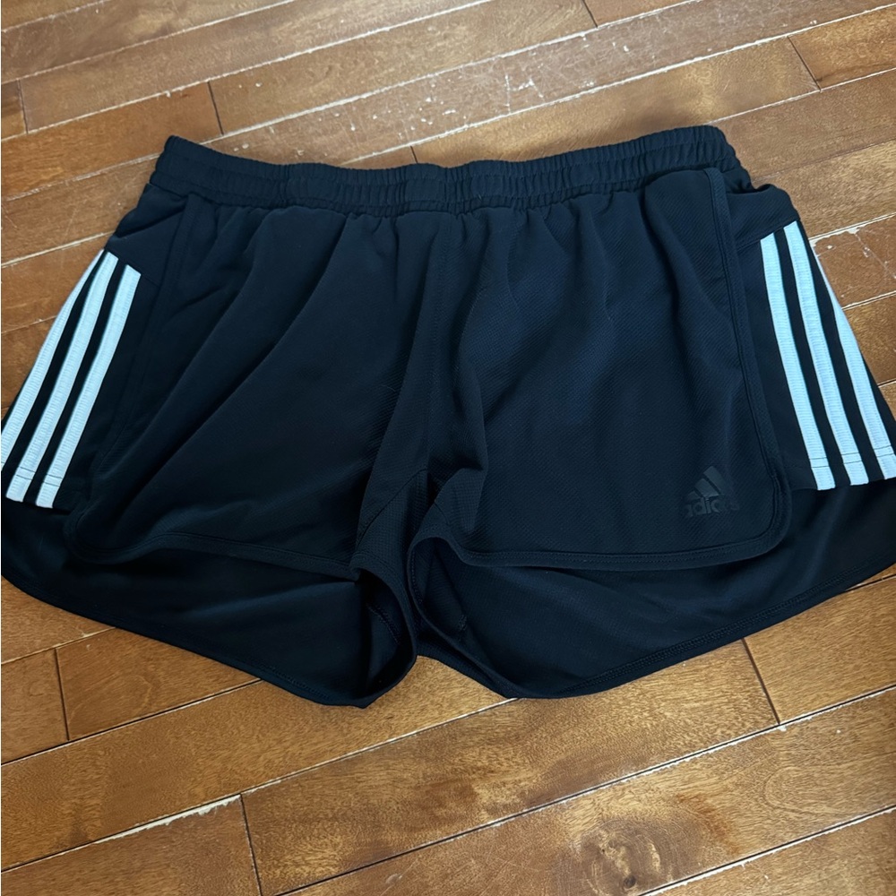Ladies Adidas Climalite Black Athletic Shorts